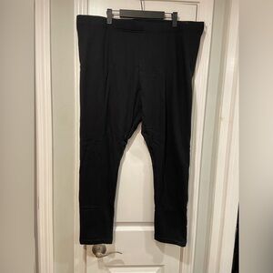 NWT Old Navy Size 3X Black Fleece Lined Fashion Leggings Soft Stretchy Comfy